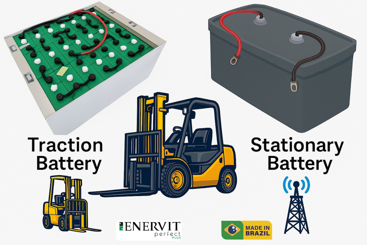 bateria tracionaria ou estacioonaria